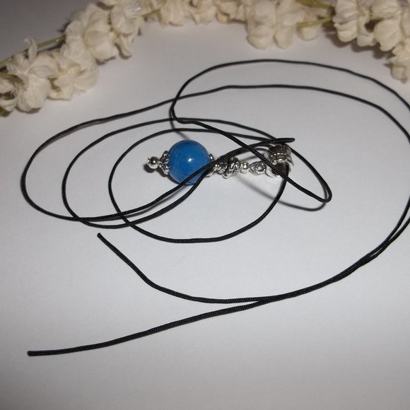 Necklace, Beaded Necklace, Handmade Necklace, Blue Necklace, Necklace, NWT 7840 - Picture 4 of 9